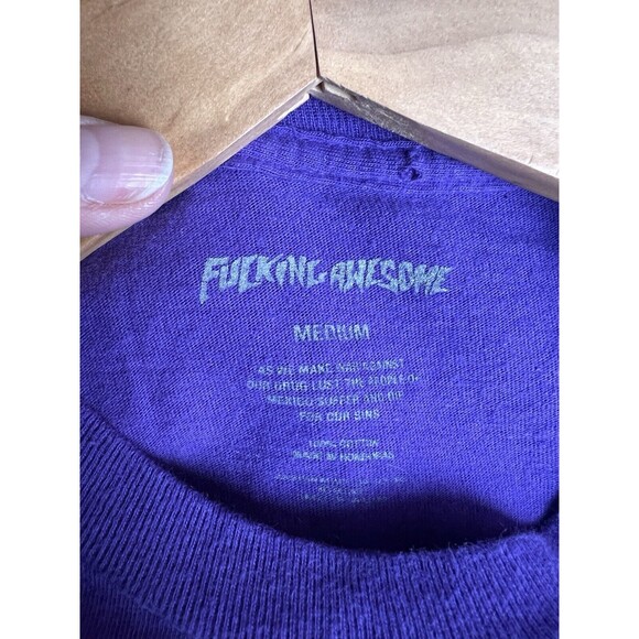 f*cking awesome Rare Art Mexico Drugs Purple SKATEBOARD STYLE size medium - Picture 3 of 6